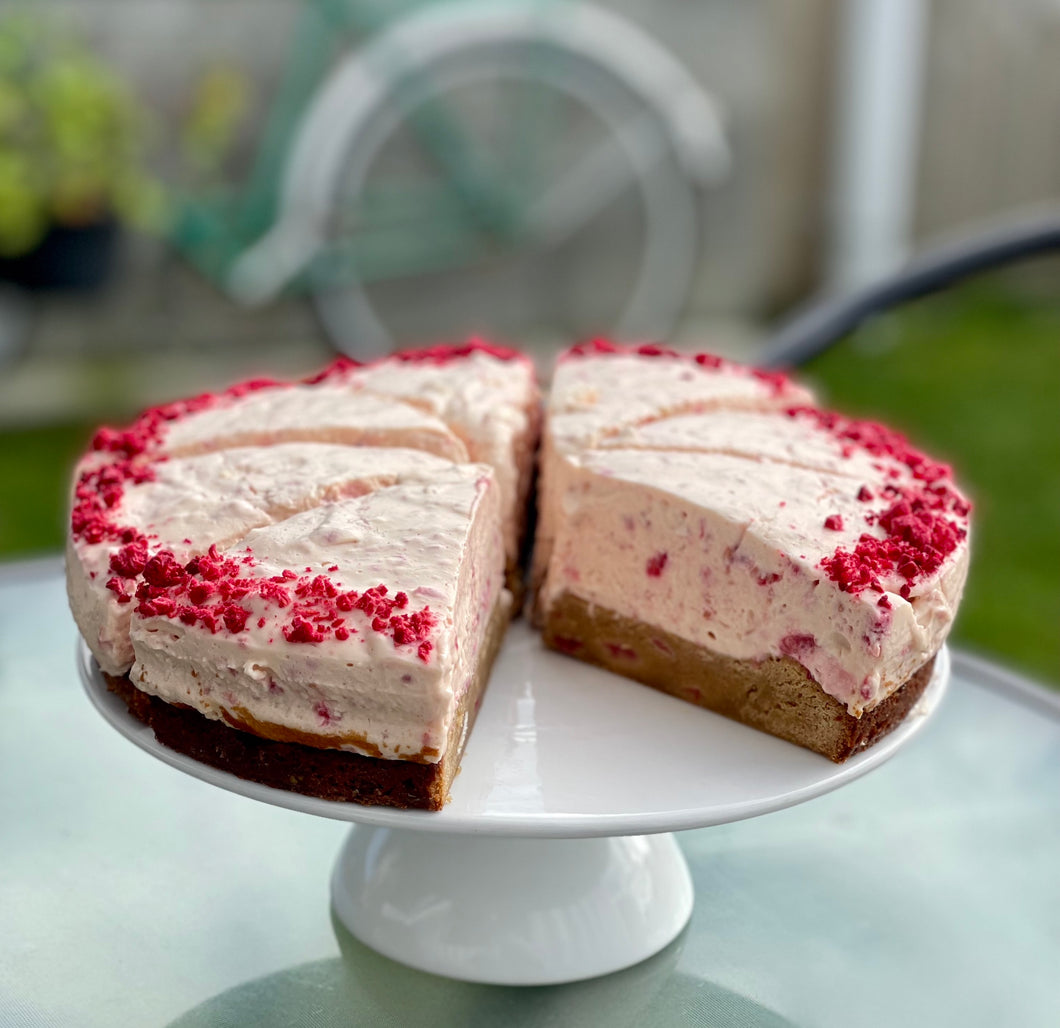 Raspberry White Chocolate  Cheesecake